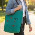 Cactus Embroidered Canvas Tote Bag